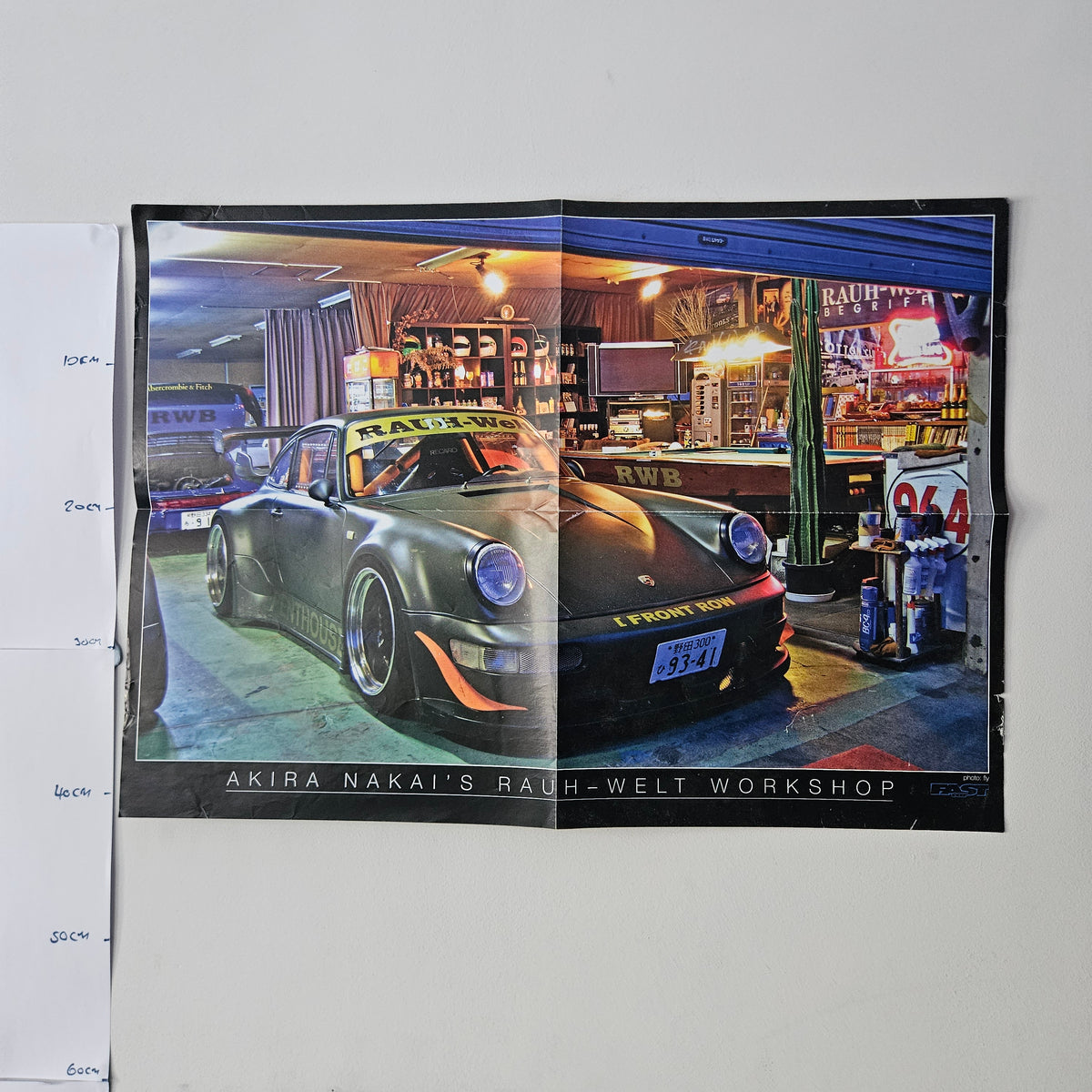 Fast Car Poster Akira Nakai RWB Porsche 911 Nissan 350Z Double Sided 0012