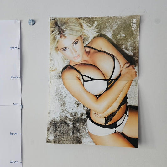 Nuts Magazine Billie Faiers Holly Peers Double Sided Glamour Poster 0012