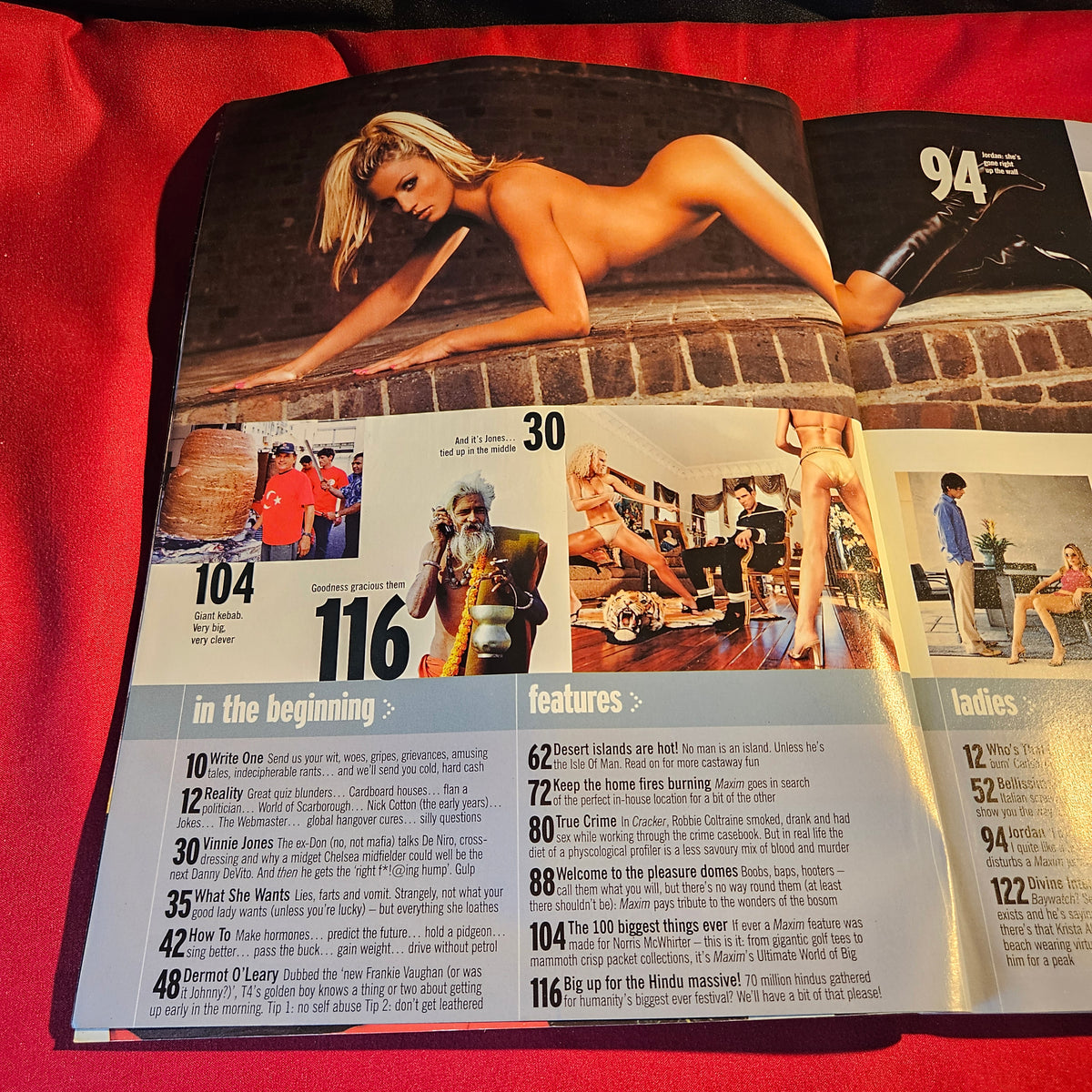 Maxim Magazine April 2001 Jordan Katie Price Monica Bellucci Samantha Mumba 1564