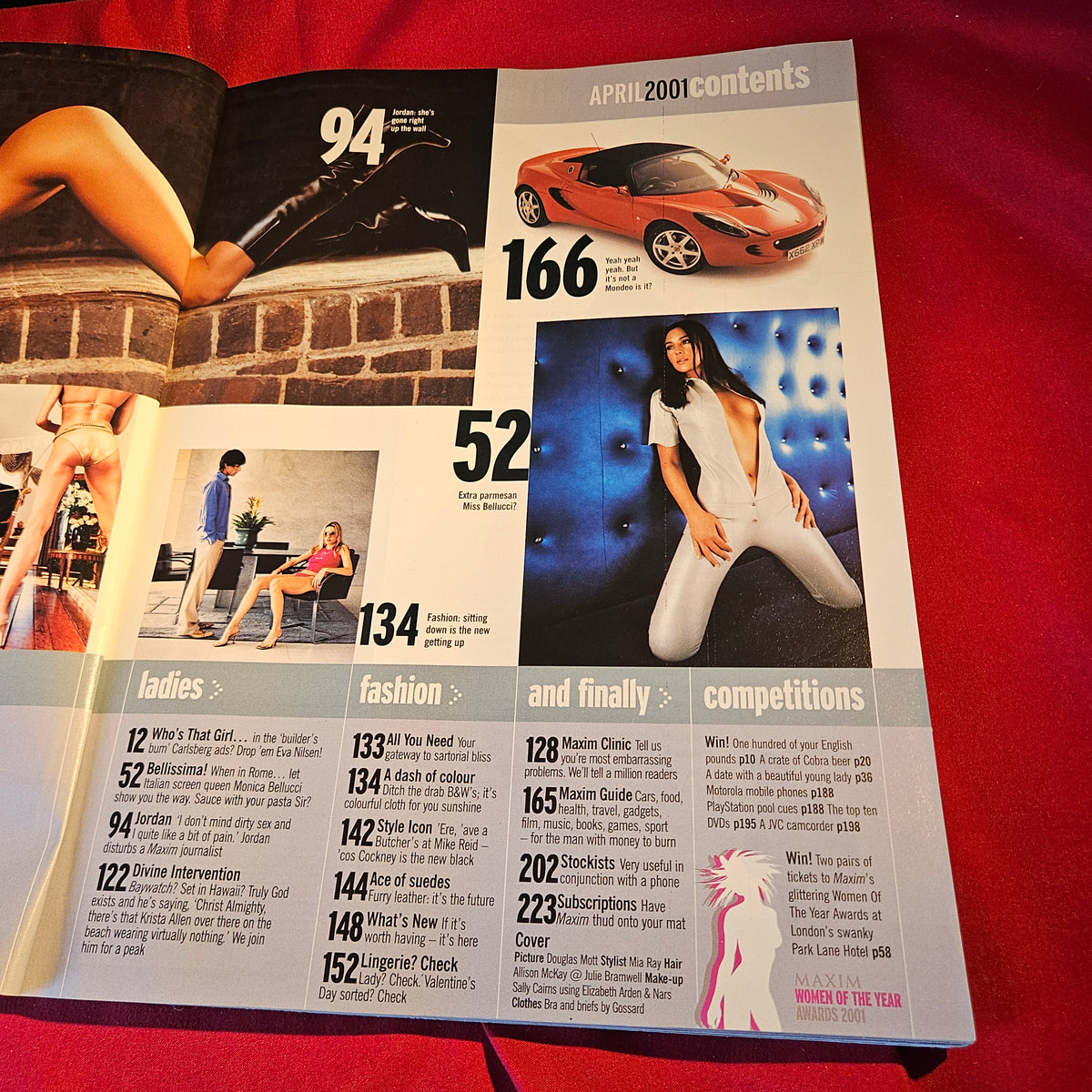 Maxim Magazine April 2001 Jordan Katie Price Monica Bellucci Samantha Mumba 1564