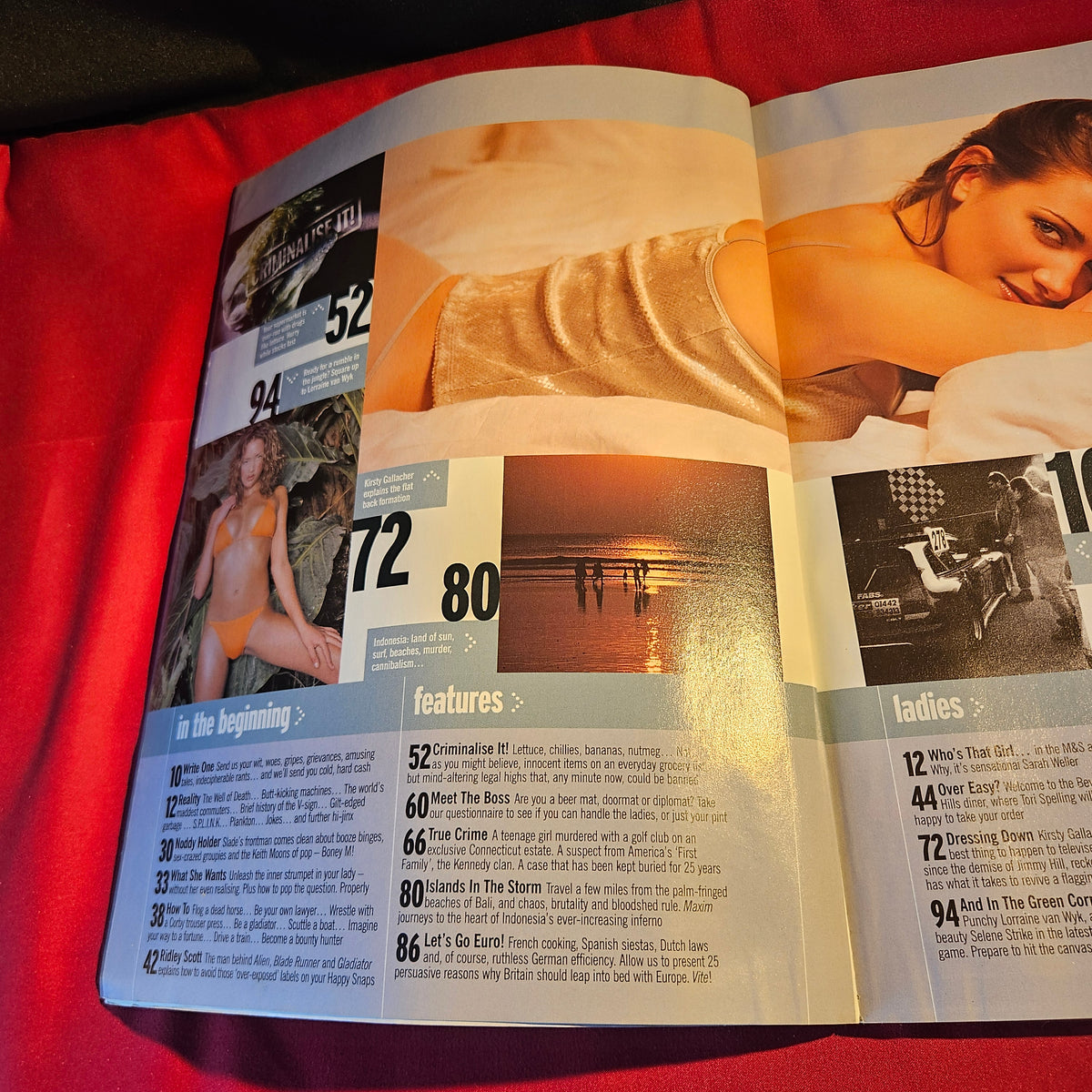 Maxim Magazine February 2001 Kirsty Gallacher Tori Spelling UK SKU 1564