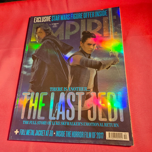Empire Magazine October 2017 Star Wars The Last Jedi Luke Skywalker Rey SKU 1567
