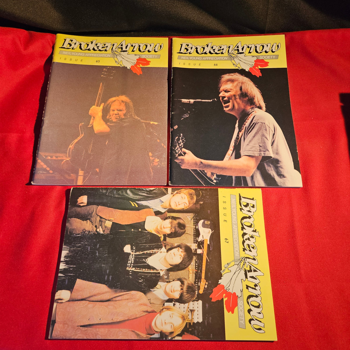 5x Broken Arrow Neil Young Appreciation Society Magazine Job Lot/Bundles Issues 65–69 BJL0151
