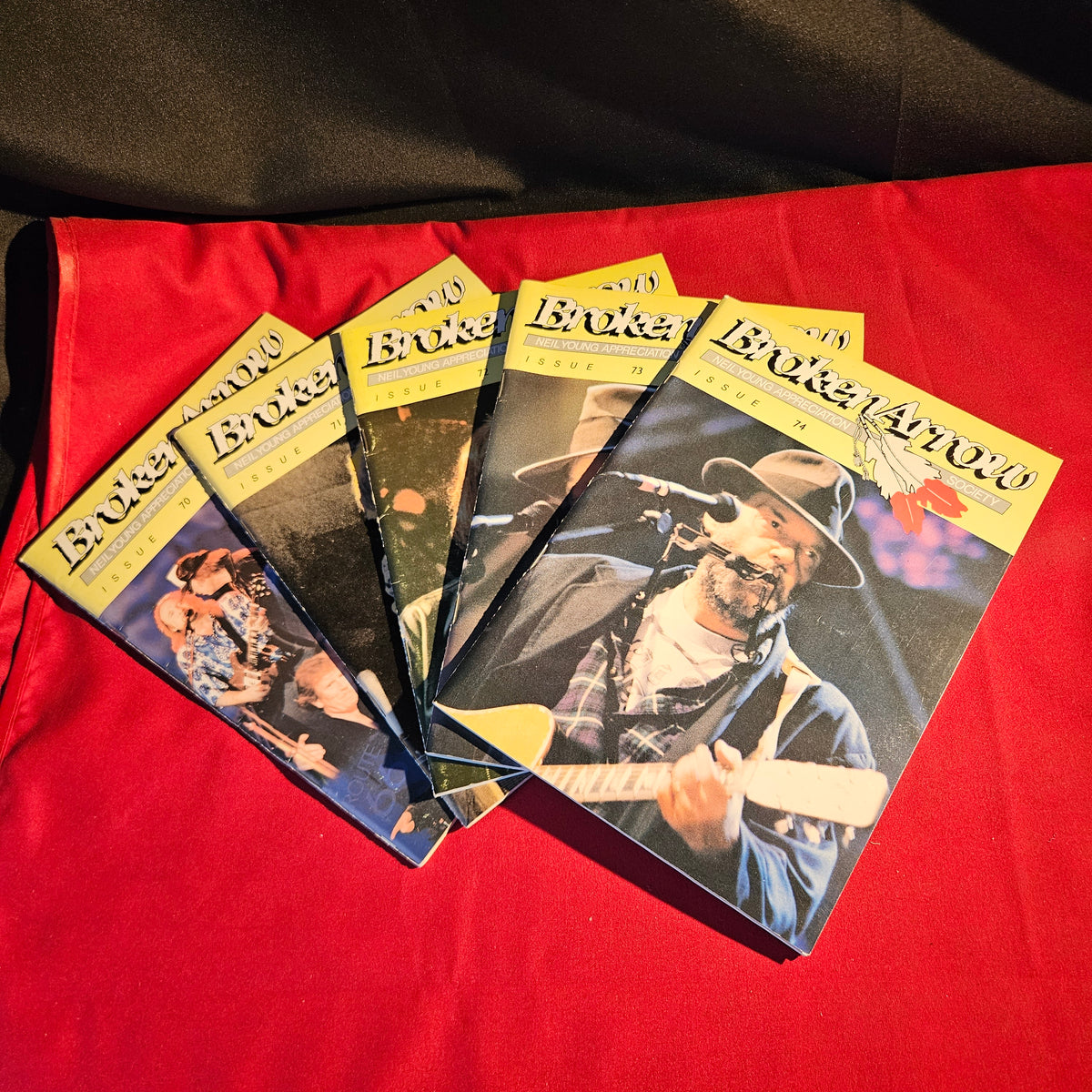5x Broken Arrow Neil Young Appreciation Society Magazine Job Lot/Bundles Issues 70–74 BJL0152