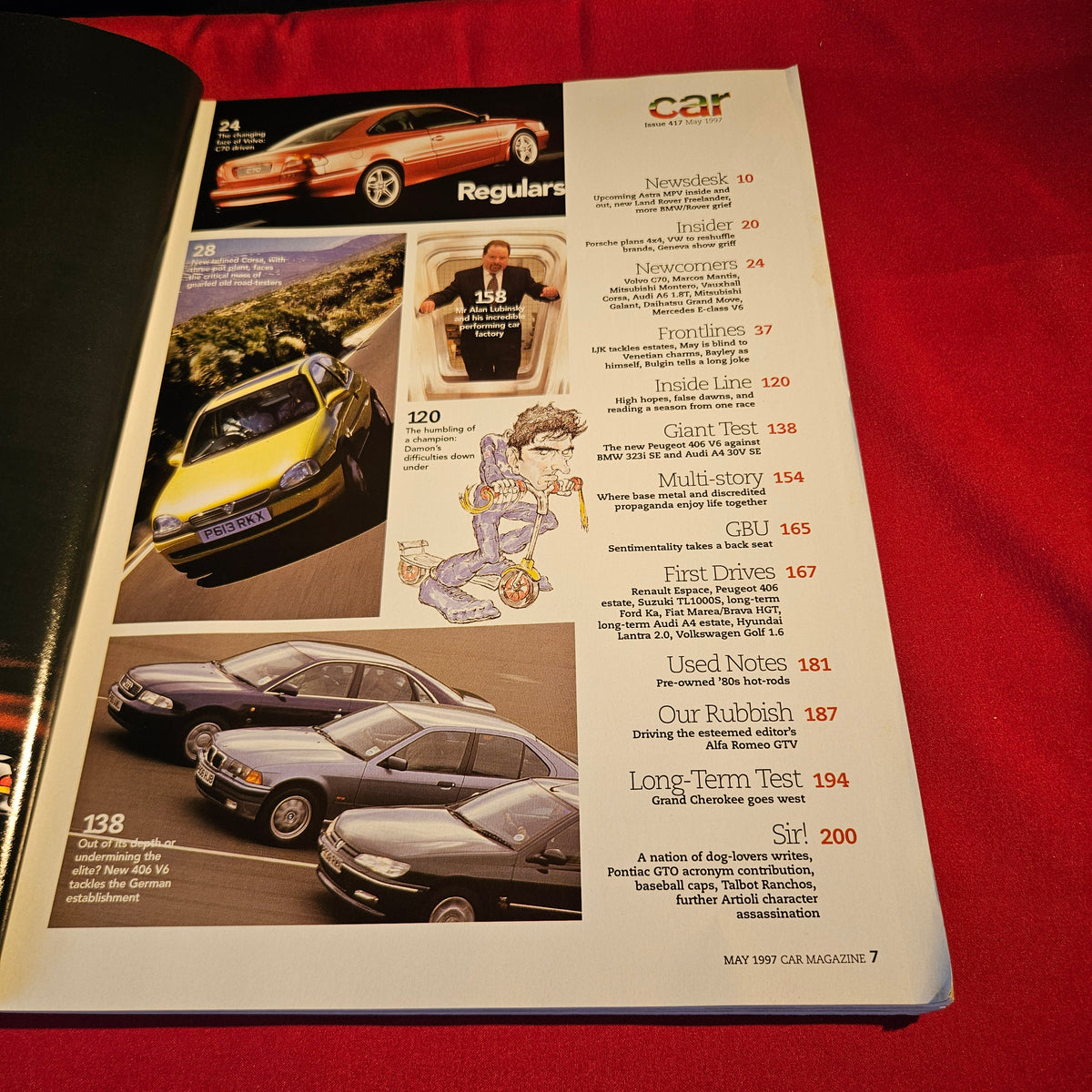 CAR Magazine May 1997 Issue 417 Ferrari Alfa Romeo Maserati Mini SKU 1569