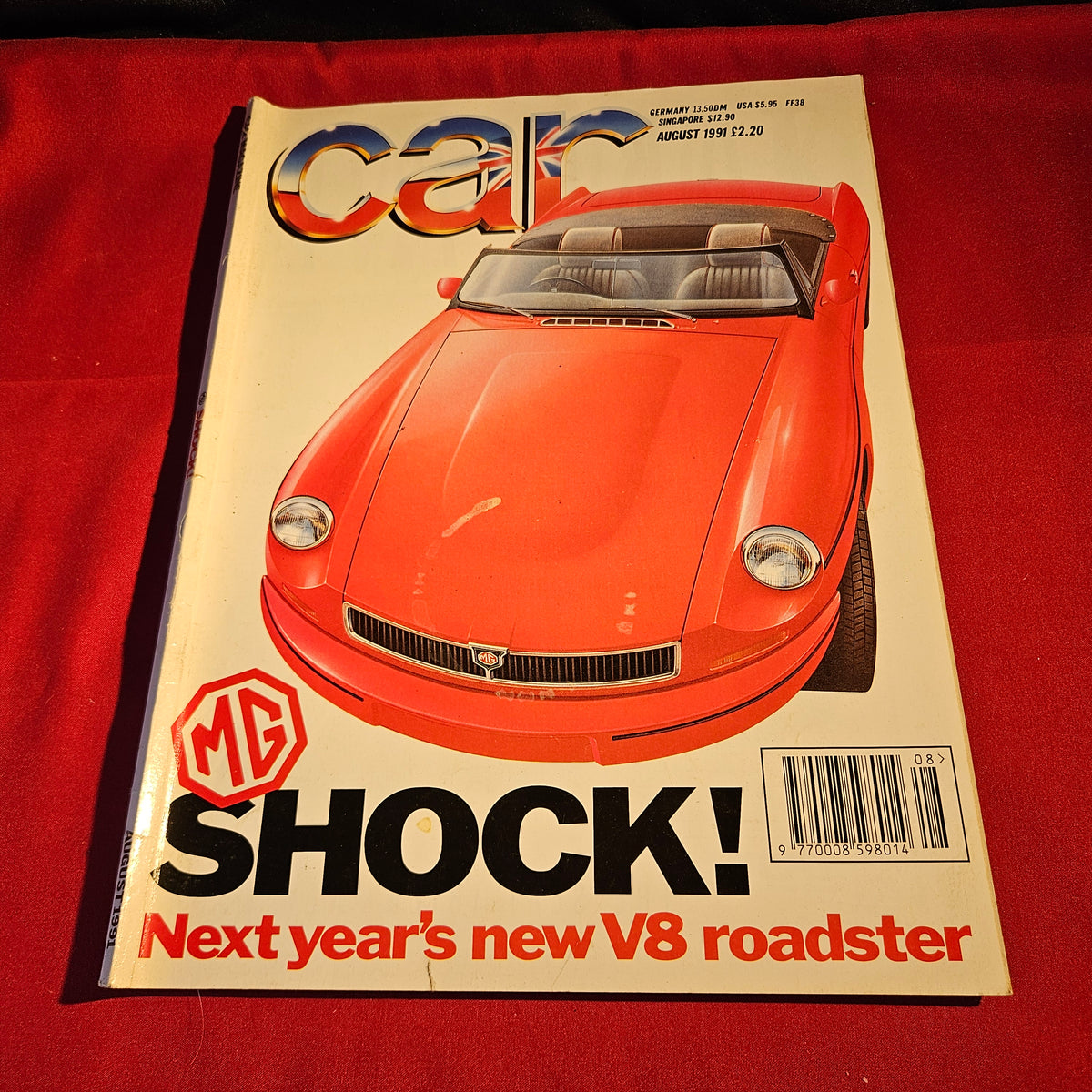 CAR Magazine August 1991 MG V8 Roadster BMW 850i Alfa SZ Rover Metro SKU 1569