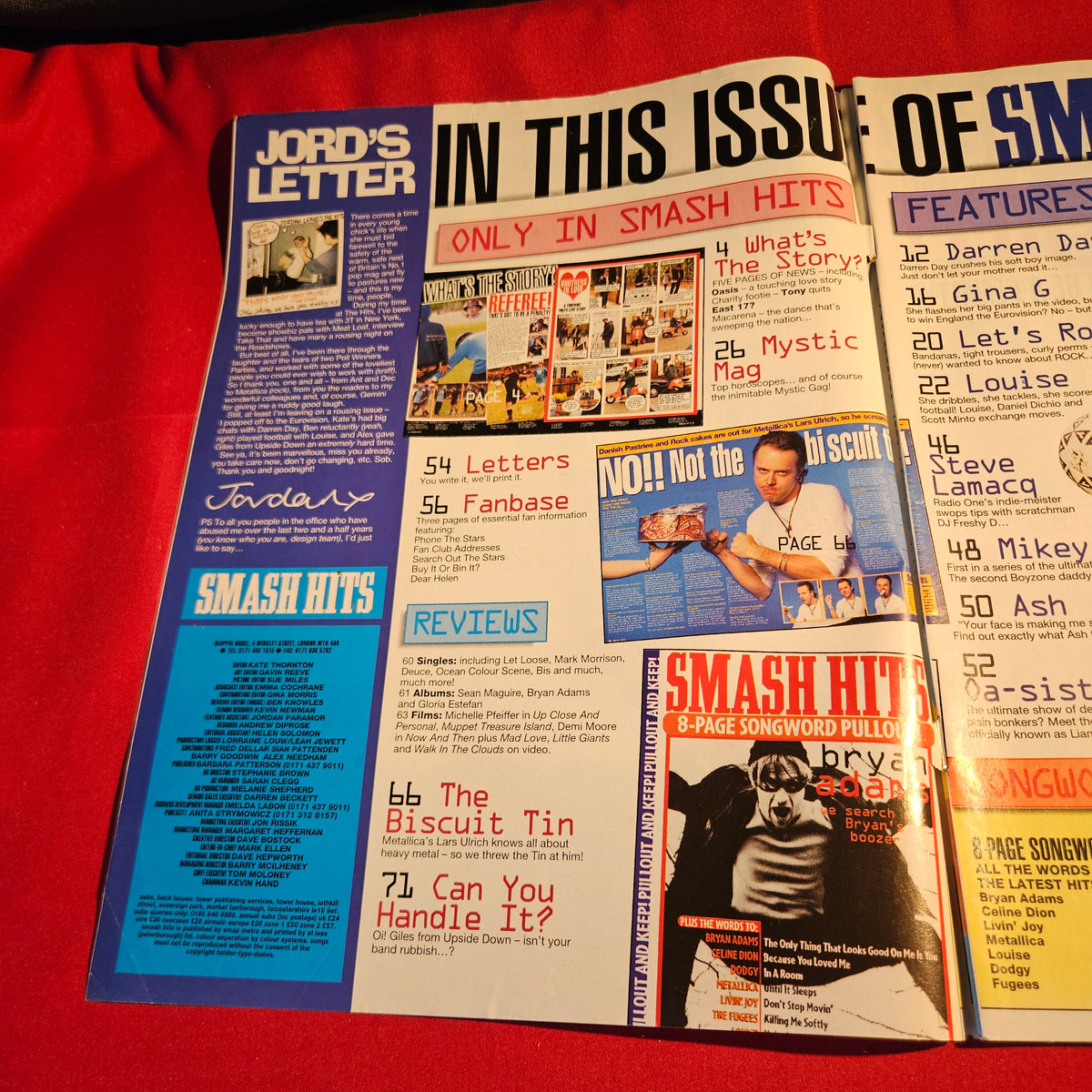 Smash Hits Magazine 5-18 June 1996 Darren Day Oasis Boyzone Ash SKU 1570