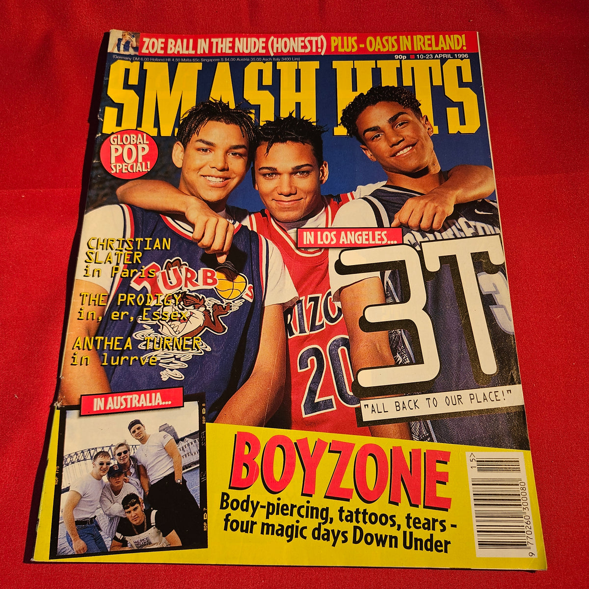 Smash Hits Magazine 10-23 April 1996 3T Boyzone Oasis SKU 1570