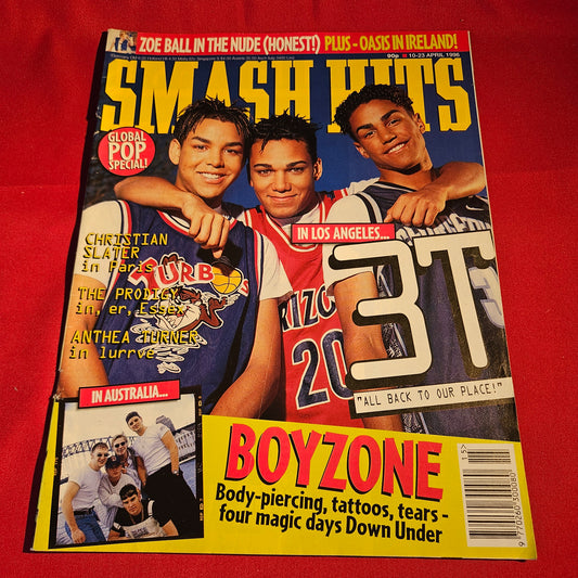 Smash Hits Magazine 10-23 April 1996 3T Boyzone Oasis SKU 1570