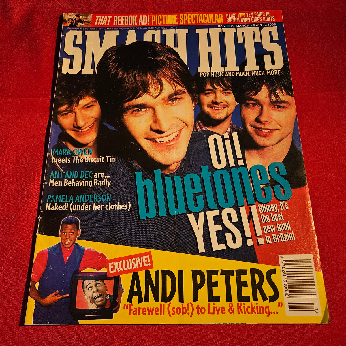 Smash Hits Magazine 27 March-9 April 1996 Bluetones Ant Dec SKU 1570