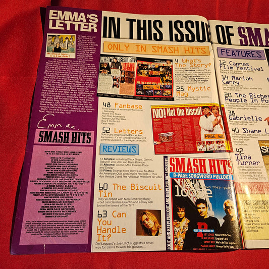 Smash Hits Magazine 19 June-2 July 1996 Mariah Carey Boyzone SKU 1570