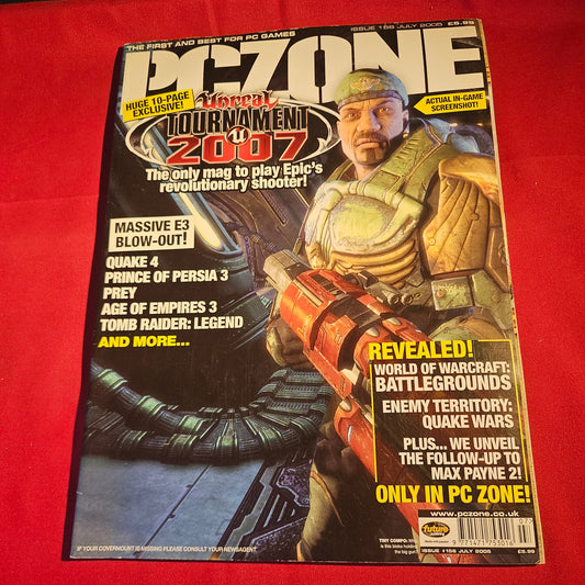 PC Zone Magazine July 2005 Issue 156 Unreal Tournament 2007 Quake 4 SKU 1572