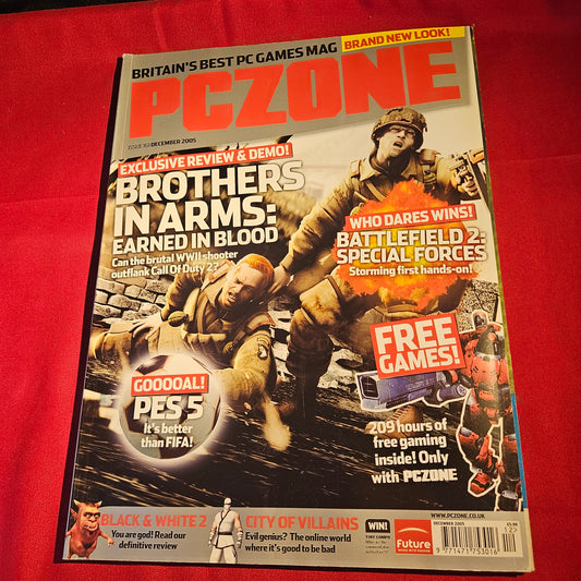 PC Zone Magazine December 2005 Issue 161 Brothers in Arms Battlefield 2 SKU 1572