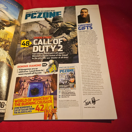 PC Zone Magazine Christmas 2005 Issue 162 Call of Duty 2 Quake 4 SKU 1572