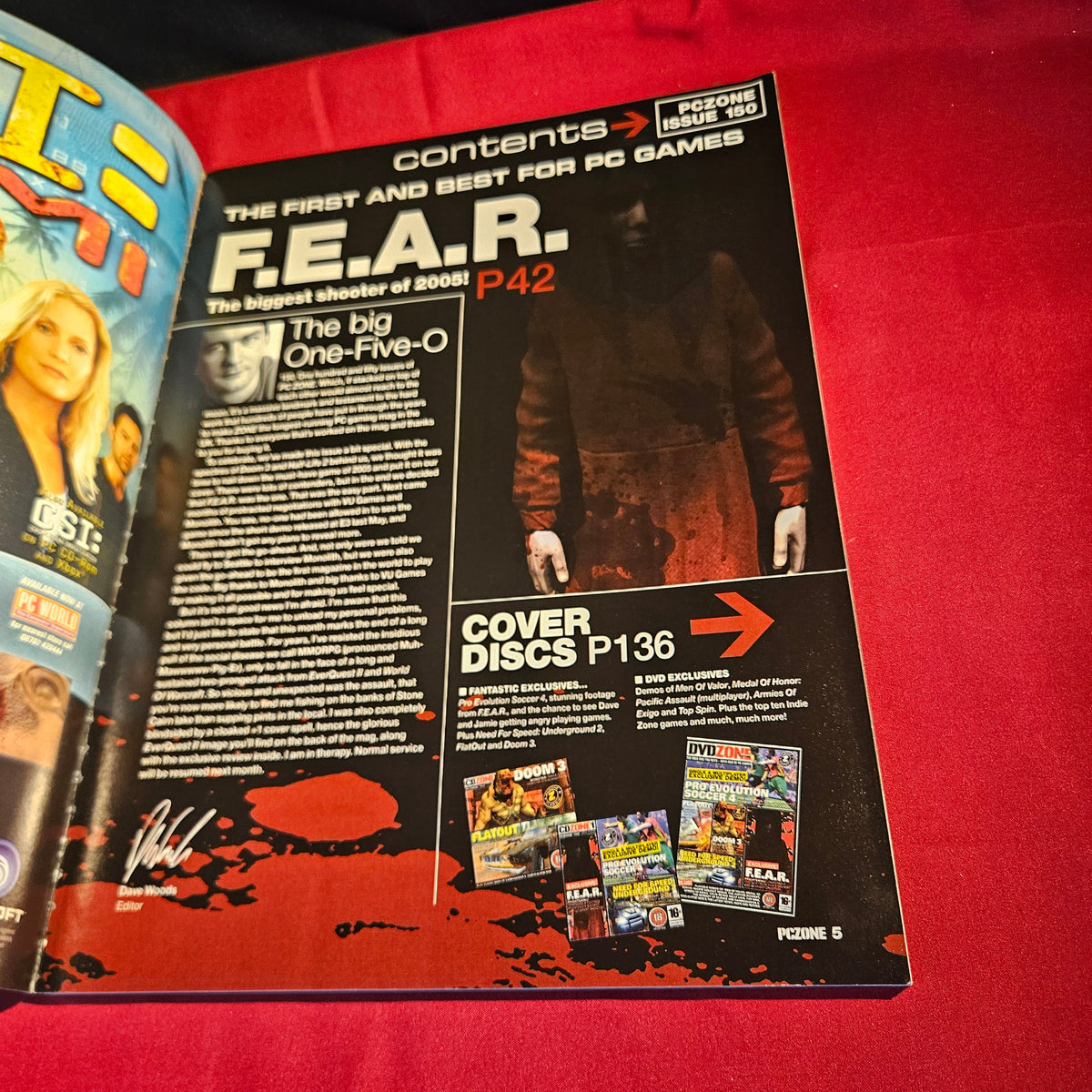 PC Zone Magazine January 2005 Issue 150 F.E.A.R. EverQuest II Collectors SKU 1572