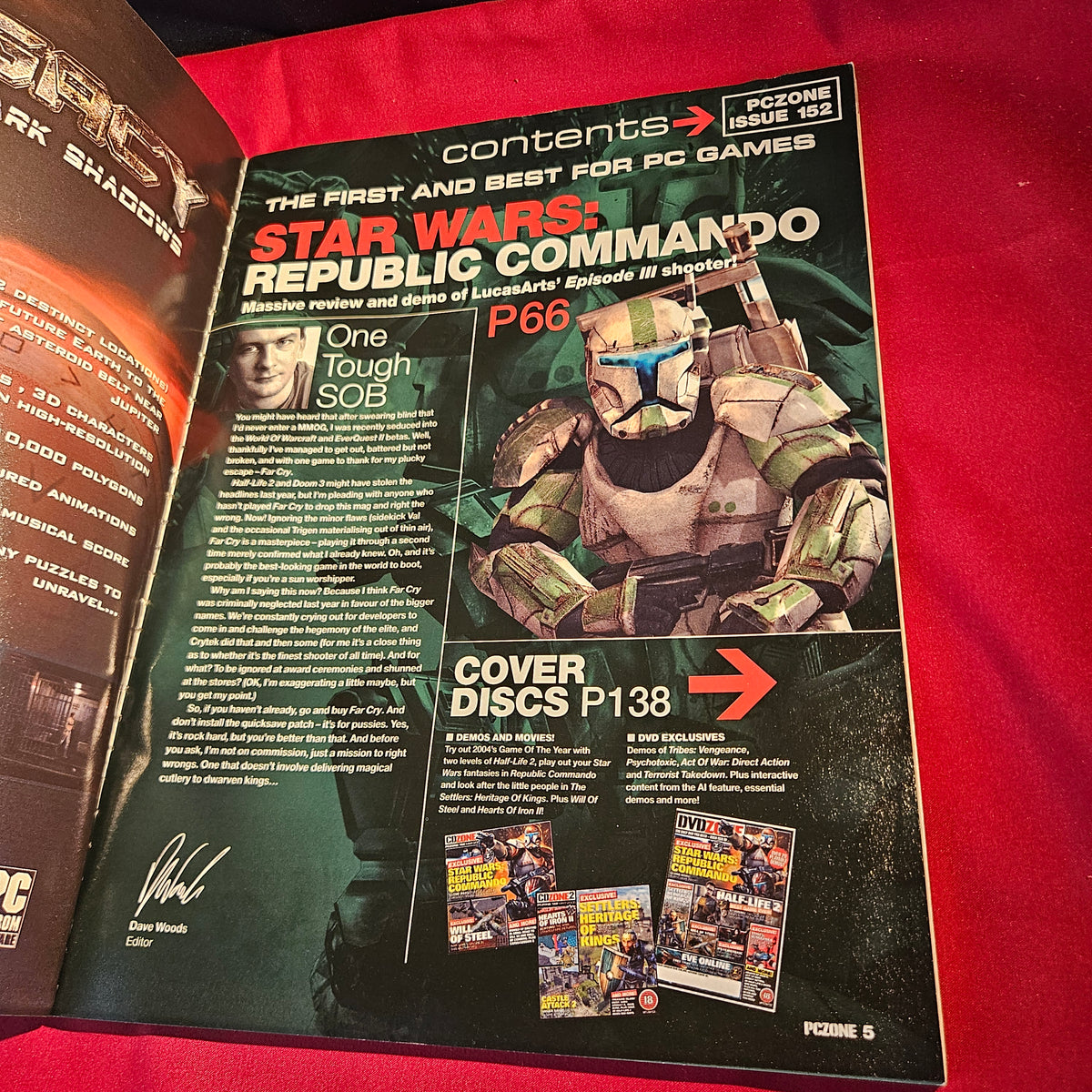 PC Zone Magazine March 2005 Issue 152 Star Wars Republic Commando SKU 1572