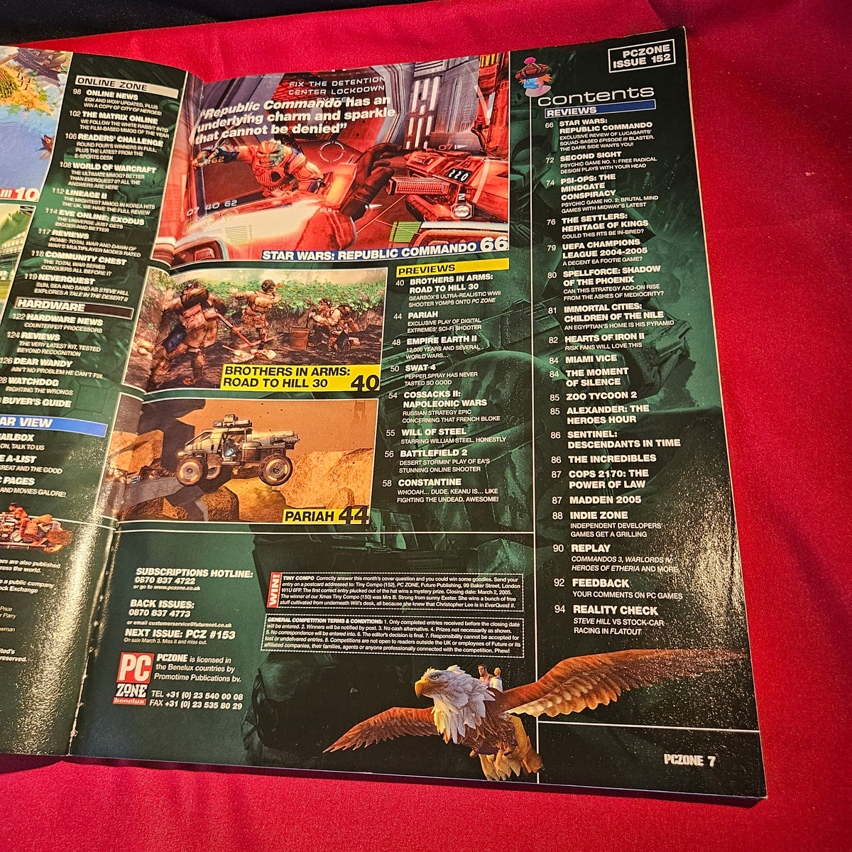 PC Zone Magazine March 2005 Issue 152 Star Wars Republic Commando SKU 1572
