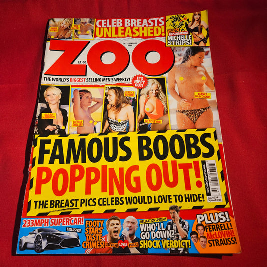 Zoo Magazine 16-22 January 2009 Issue 254 Michelle Heaton Kelly McGregor SKU 1573