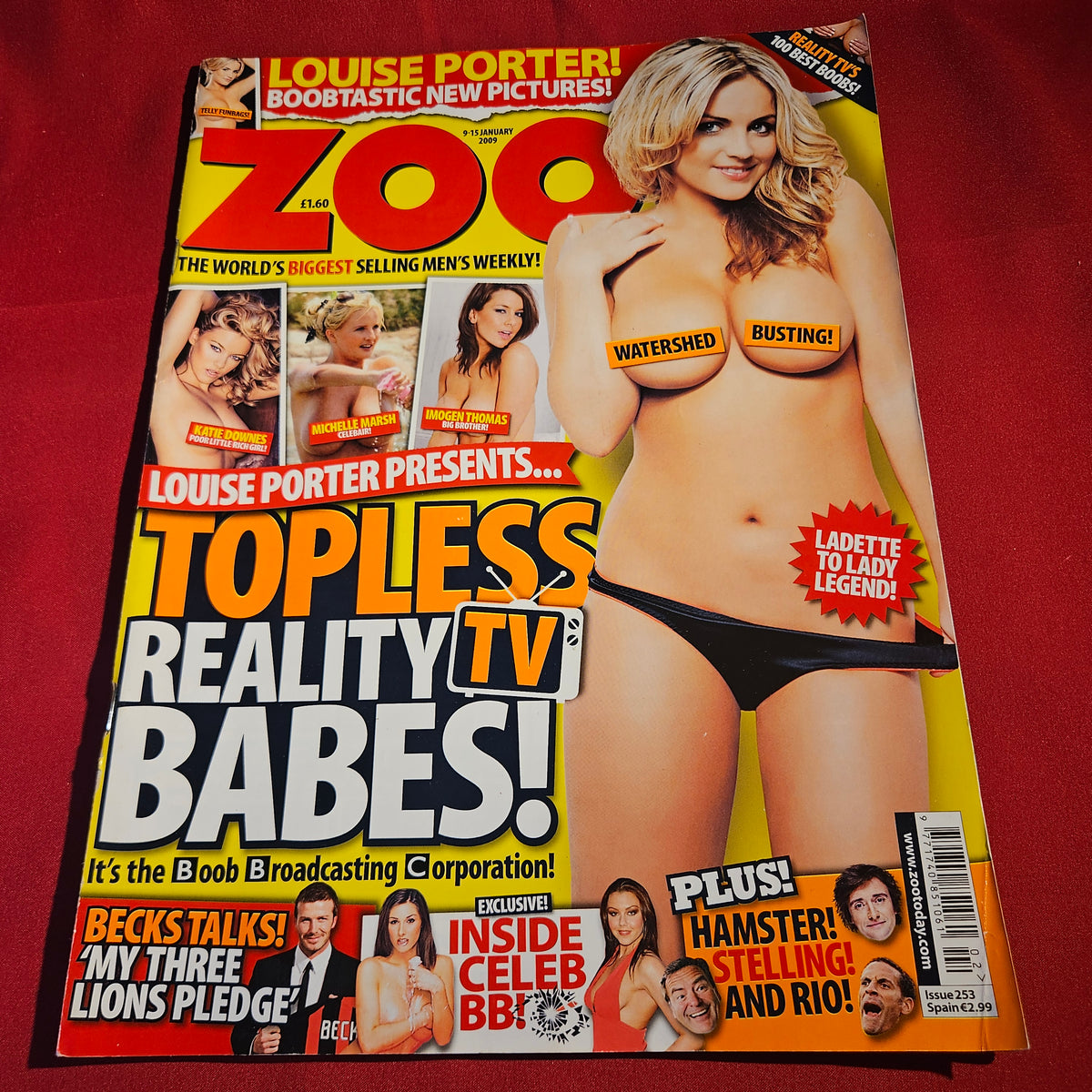 Zoo Magazine 9-15 January 2009 Issue 253 Louise Porter Lucy Pinder SKU 1573