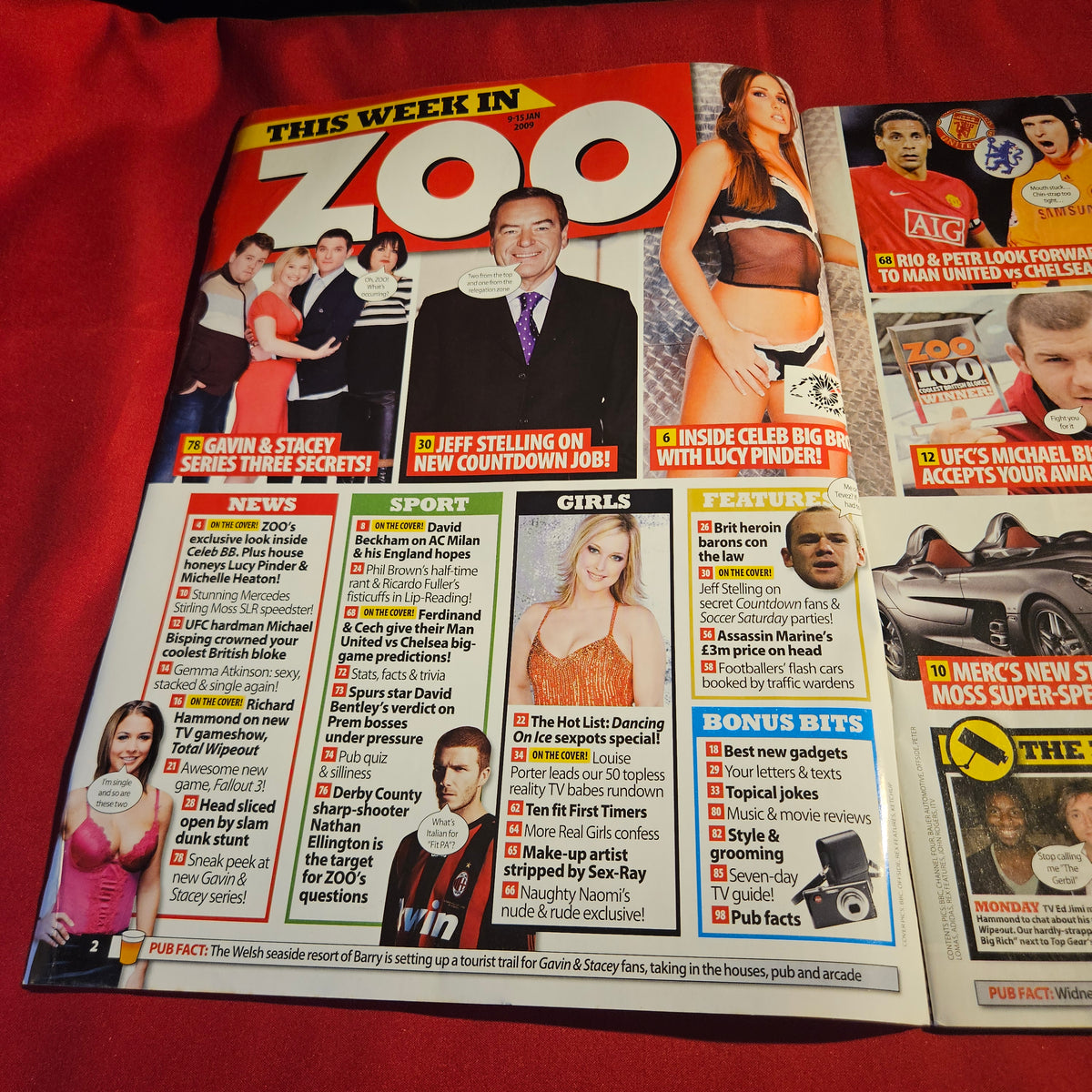 Zoo Magazine 9-15 January 2009 Issue 253 Louise Porter Lucy Pinder SKU 1573