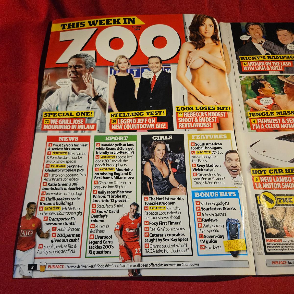 Zoo Magazine 5-11 December 2008 Rebecca Loos Madison Welch 1573