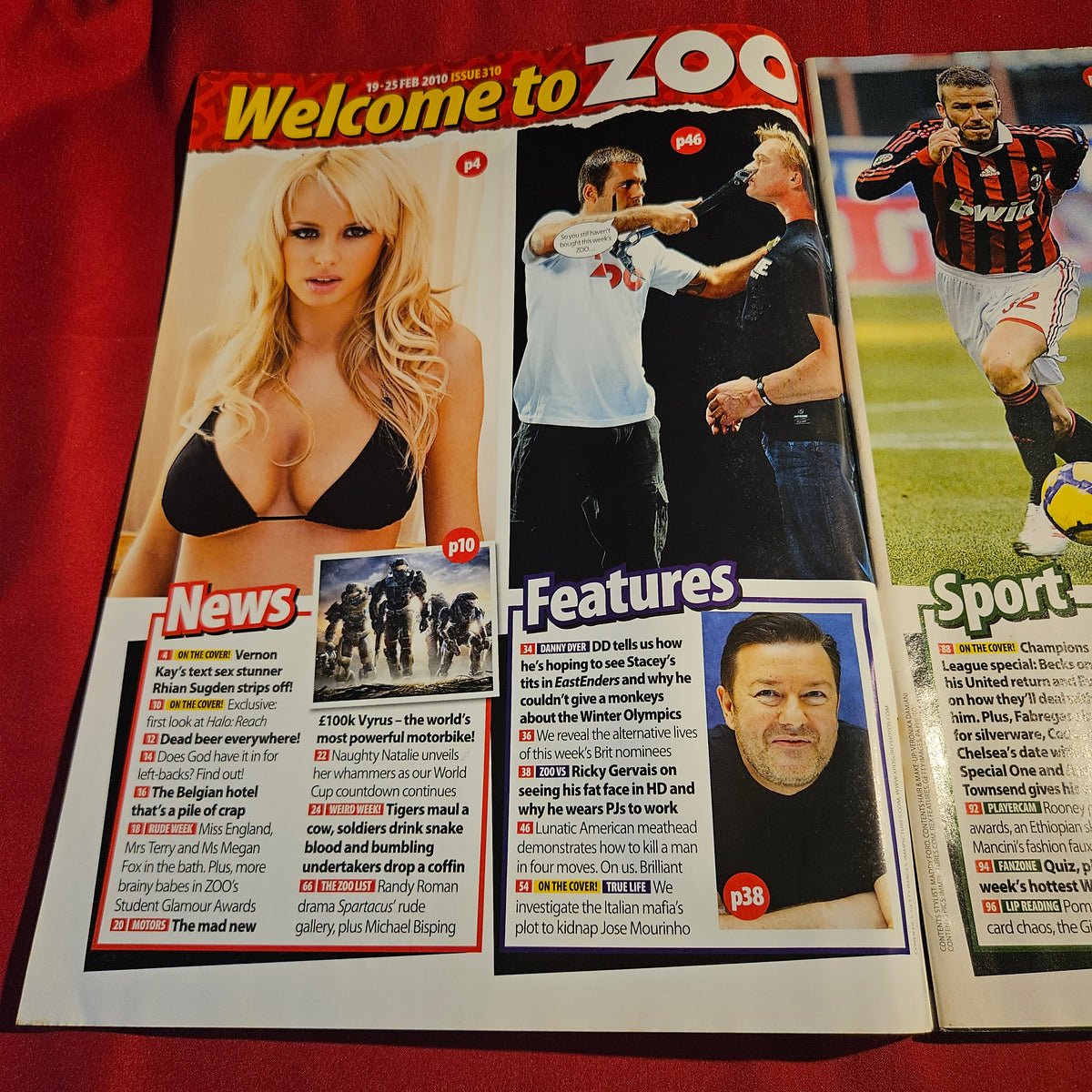 Zoo Magazine 19-25 February 2010 No 310 Rhian Sugden Charlotte Thompson 1573