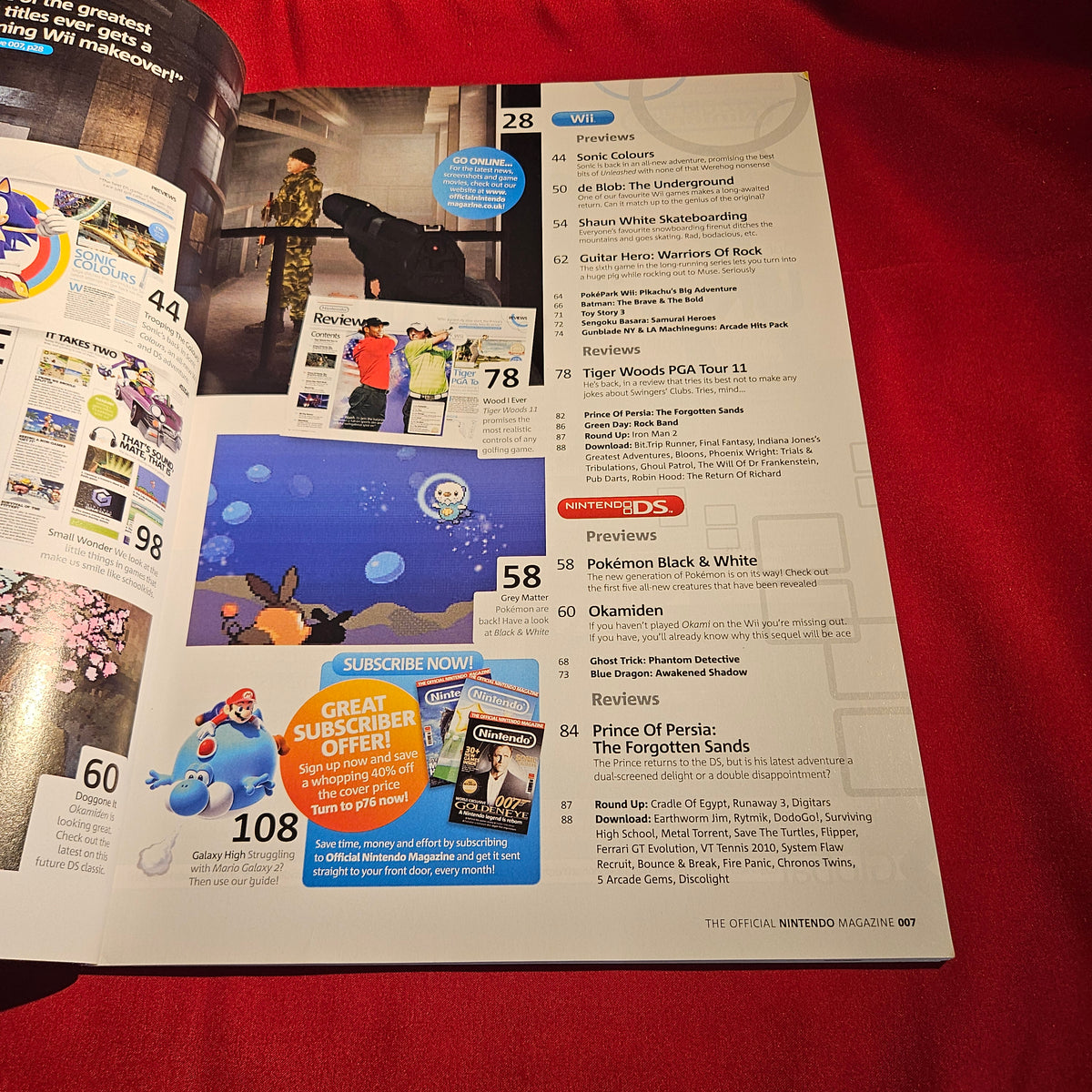 Official Nintendo Magazine July 2010 Issue 57 GoldenEye 007 James Bond SKU 1577
