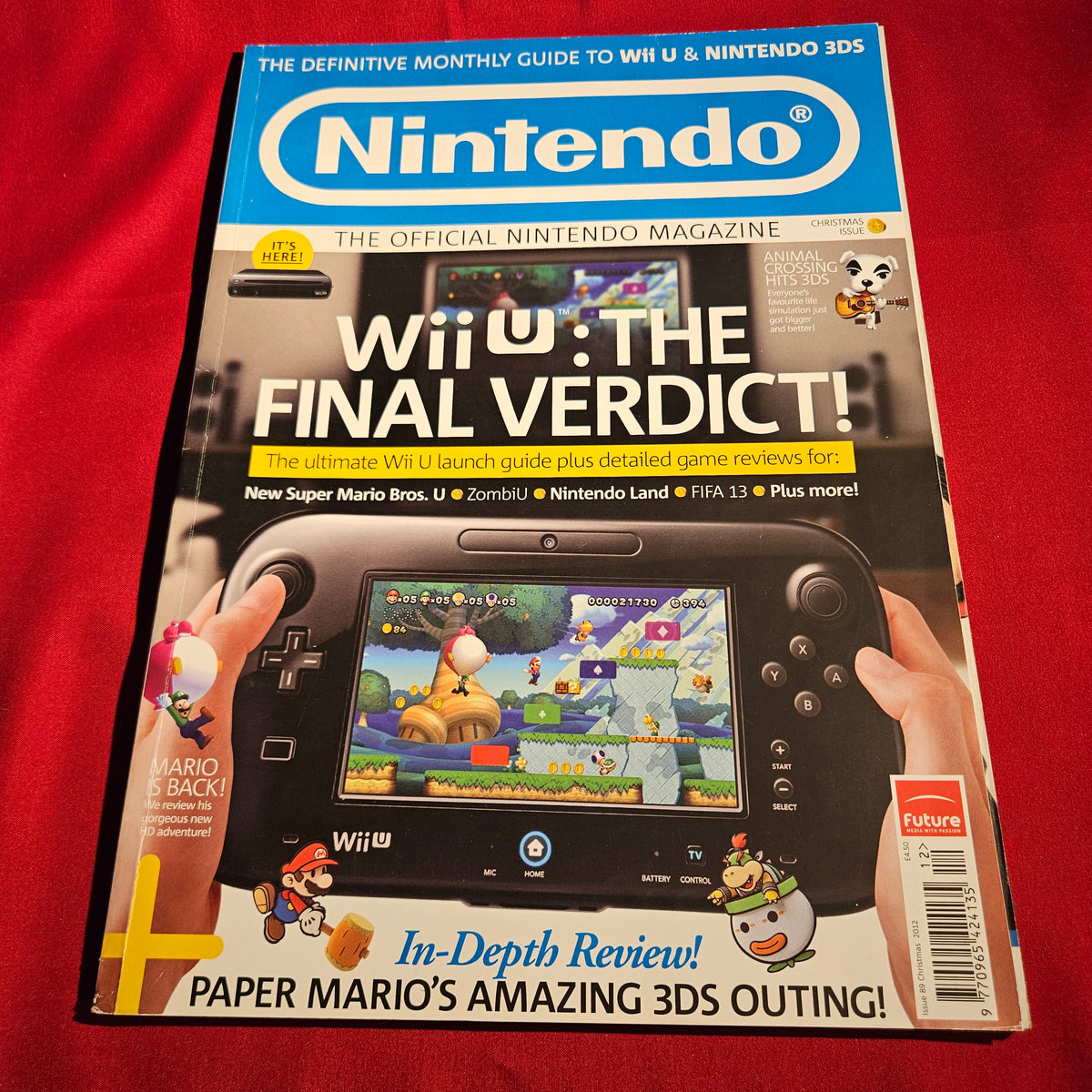 Official Nintendo Magazine Christmas 2012 Issue 89 Wii U Mario SKU 1577