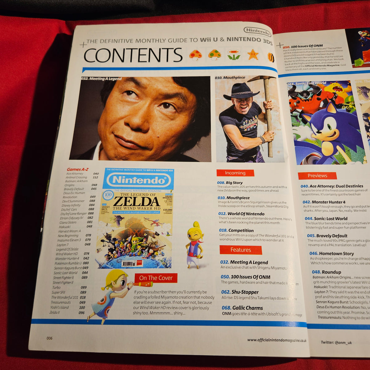 Official Nintendo Magazine November 2013 Issue 100 Zelda Miyamoto SKU 1577