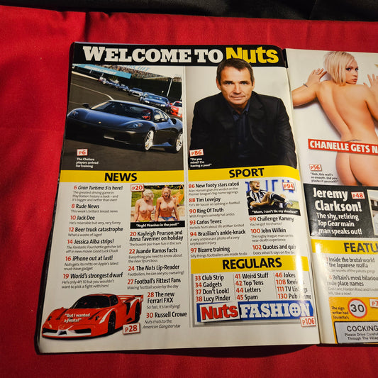 Nuts Magazine 9-15 November 2007 Chanelle Hayes Jeremy Clarkson SKU 1580