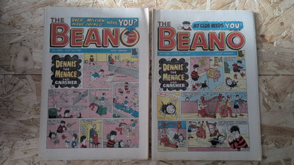 10x Beano Comics/Magazines 2080-2089 1982 Bundle/Job Lot (0014) Dennis the Menace Gnasher