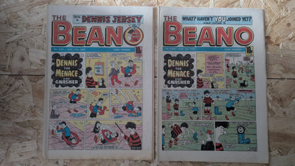 10x Beano Comics/Magazines 2090-2099 1982 Bundle/Job Lot (0015) Dennis the Menace Gnasher