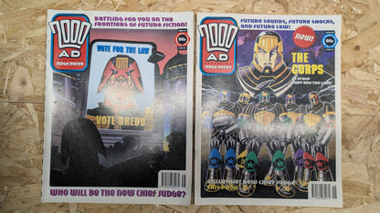 9x 2000AD JUDGE DREDD Comics/Magazines 1994 Bundle/Job Lot (0020)