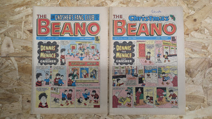 10x Beano Comics/Magazines 1982 No. 2110 > 2119 Bundle/Job Lot (0024) Dennis the Menace and Gnasher (Copy)