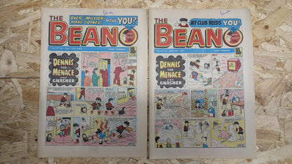 10x Beano Comics/Magazines 1982 No. 2110 > 2119 Bundle/Job Lot (0024) Dennis the Menace and Gnasher (Copy)