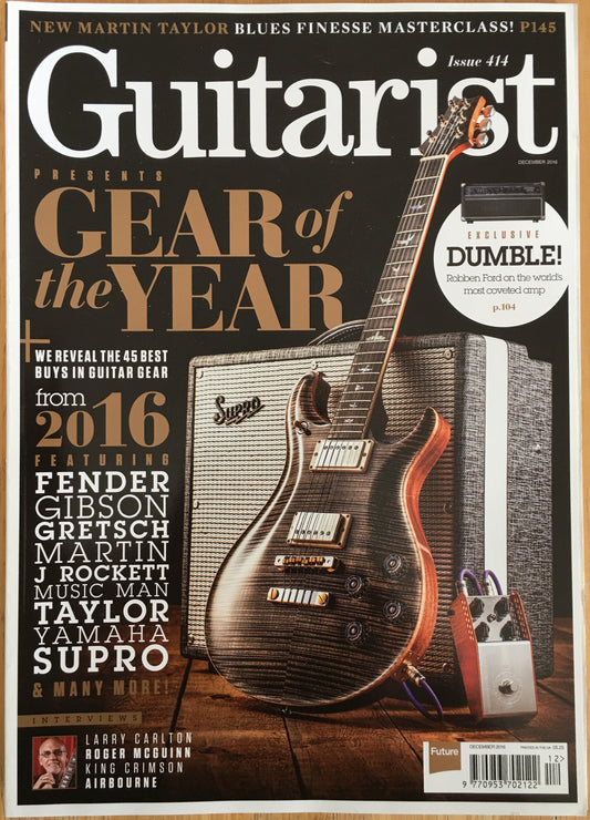 Guitarist Magazine December 2016 No.414 (Rare)(135) Larry Carlton Roger McGuinn