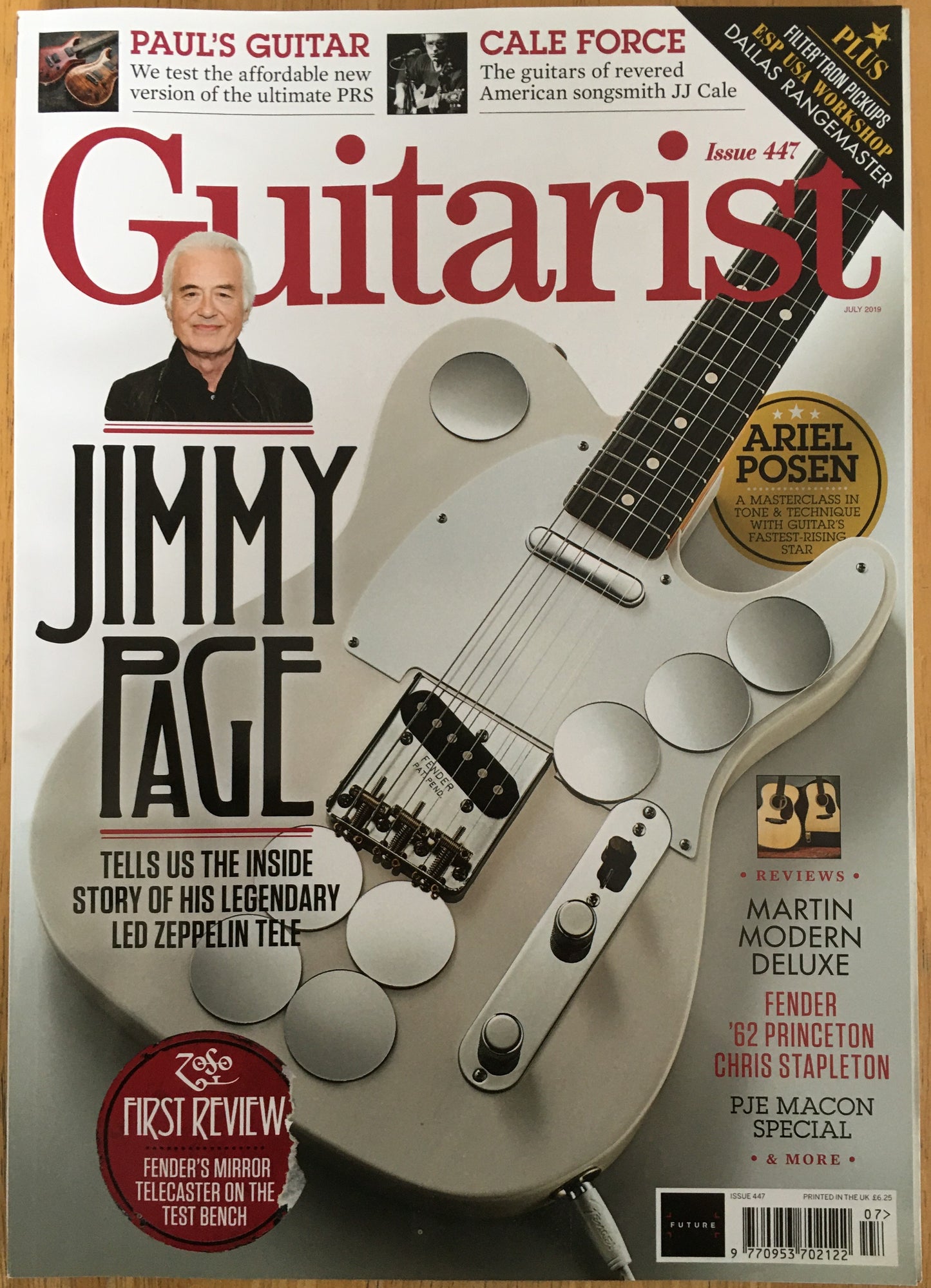 Guitarist Magazine July 2019 No.447 (Rare)(137) Jimmy Page Ariel Posen PJE Macon