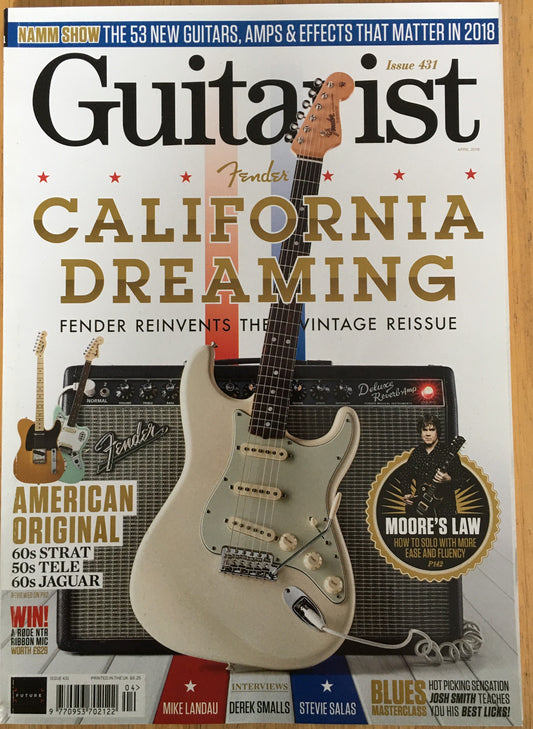 Guitarist Magazine April 2018 No.431 (Rare)(138) California Dreaming John Smith