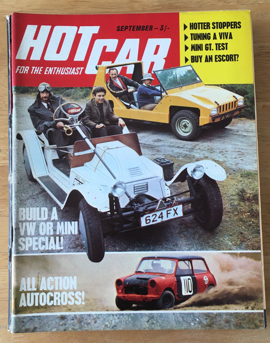 Hot Car Magazine September 1970 (147) Tuning A Viva - Buy An Escort - Mini GT Te