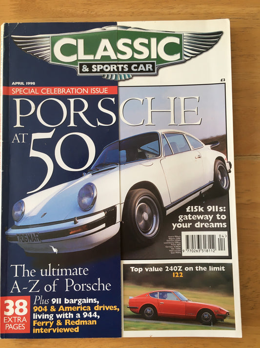 Classic & Sports Cars Magazine April 1998 (186) Porsche 911 904 240Z