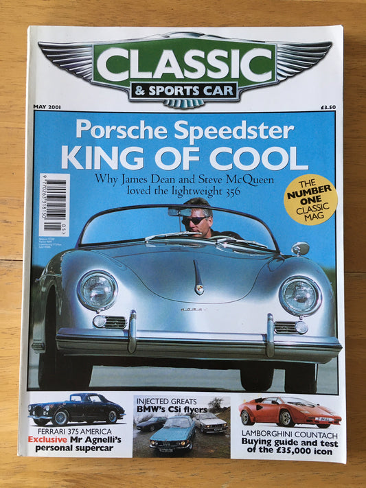 Classic & Sports Cars Magazine May 2001 (190) Porsche Speedstar Lamborghini Countach