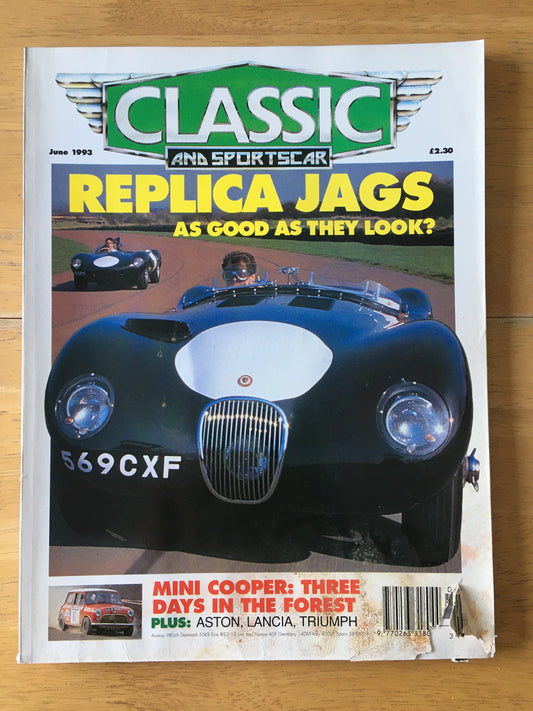 Classic and Sportscar Magazine June 1993 (191) Replica Jaguar Mini-Cooper Lancia