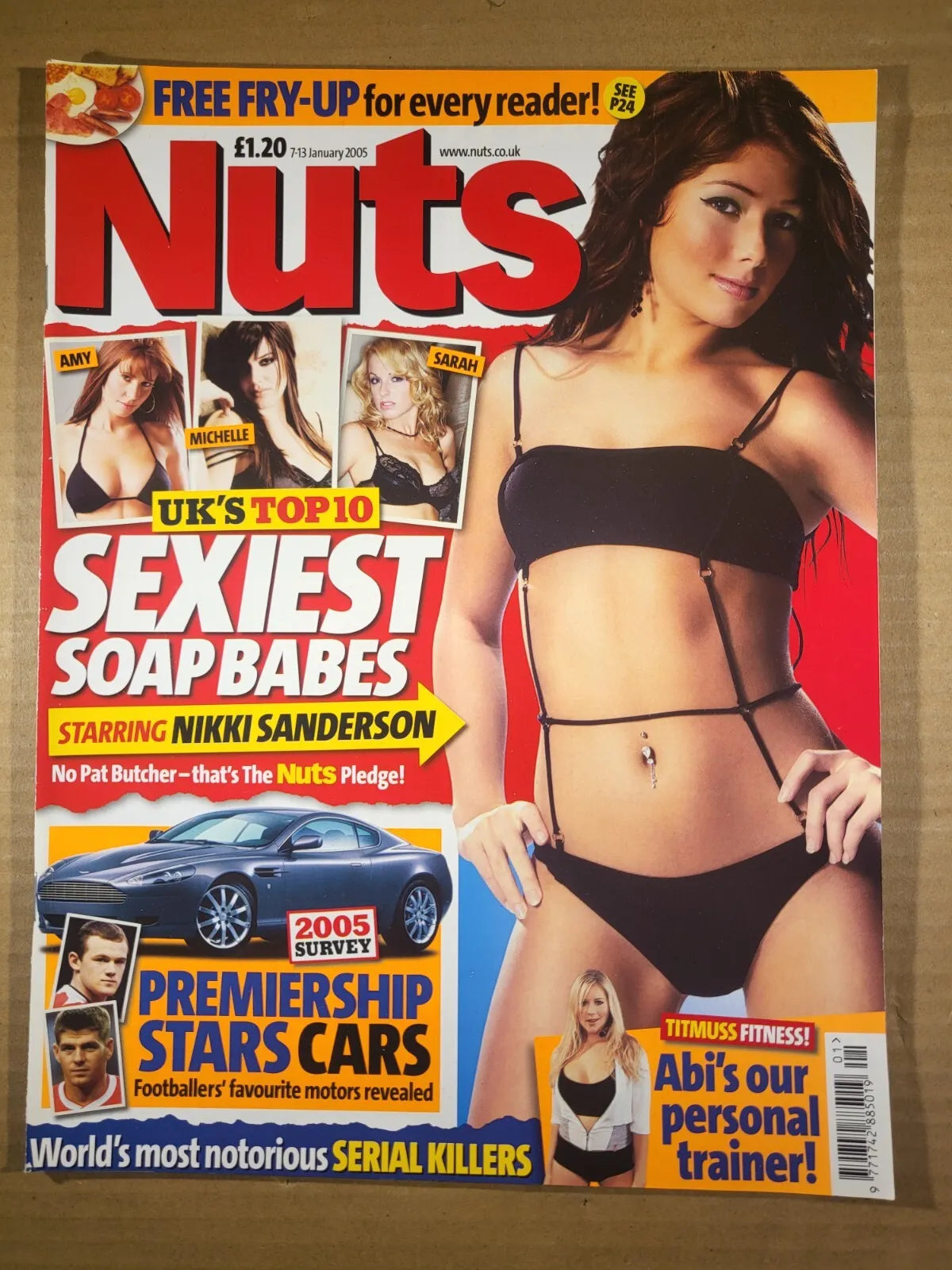 Nuts 7-13 January 2005 (677) Nikki Sanderson Soap Babes Sammy Sarah Abi Titmus